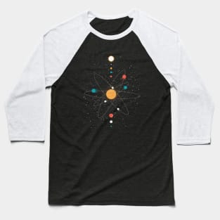 Atom Universe Minimalist by Tobe Fonseca Baseball T-Shirt